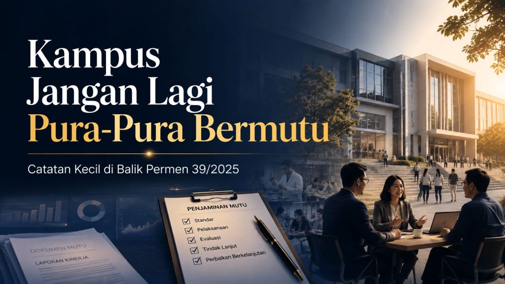 Kampus Jangan lagi Pura-Pura Bermutu