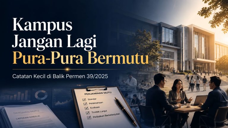 Kampus Jangan lagi Pura-Pura Bermutu